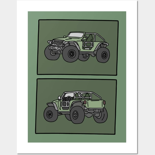 beast super offroad Wall Art by fokaction